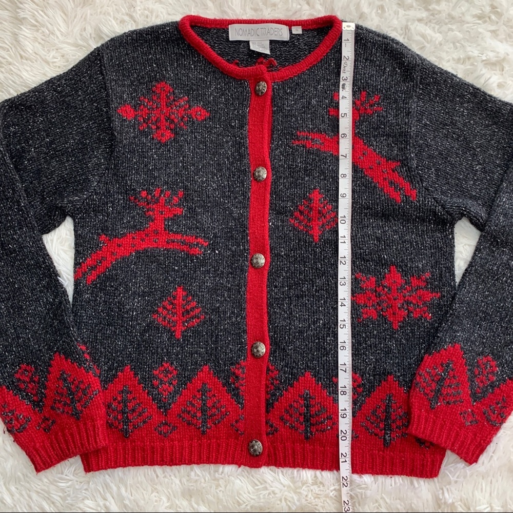 Nomadic Traders Gray Winter Sweater Small - image 7